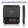 2kg 0.1g Digital Smart Drip Coffee Scale Timer Weighing Double-row Display Weight with Timer Household Drip Kitchen Scales