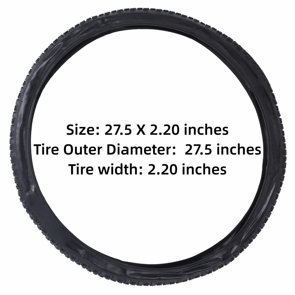 Rubber Bike Tire 27.5 X 2.20 Inches Road Bike Outer Tire Bike Tire Replacement Bicycle Repair