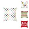 Festive 18 Inch Merry Christmas Cushion Cover Showcasing Cheerful Santa Claus Motif