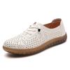 2025 Hollow Flat Mother Shoes Women Casual Shoes Simple White Wear-resistant Women  Sneakers
