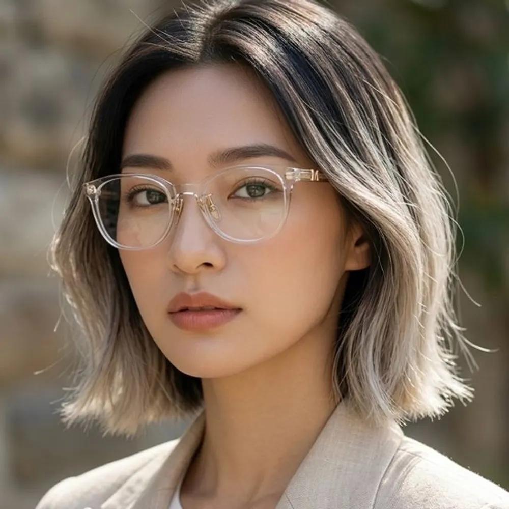 MaxMara Eyeglass Frames MM5126 D 026 Clear Round Horn-rimmed Frames for Women and Men