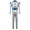 Girls Cosplay Alien Robot Costume Outerspace Astronaut Role Play Full Length Bodysuit with Hair Hoop Roleplay Party Costumes