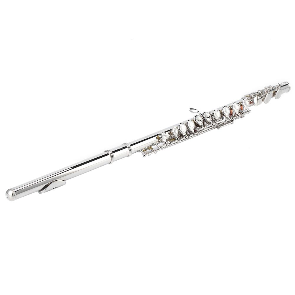 Flute Silver Sterling Beginner Children Adult Professional Test Playing Musical Instruments