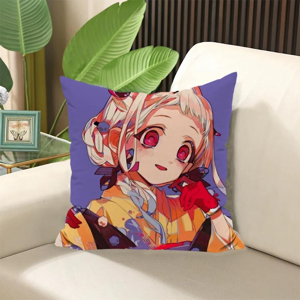 Hanako-kun Pillow Cover Throw Pillows Decorative Cushions for Sofa Pillowcase Fall Decor Cushion Covers X Body Anime