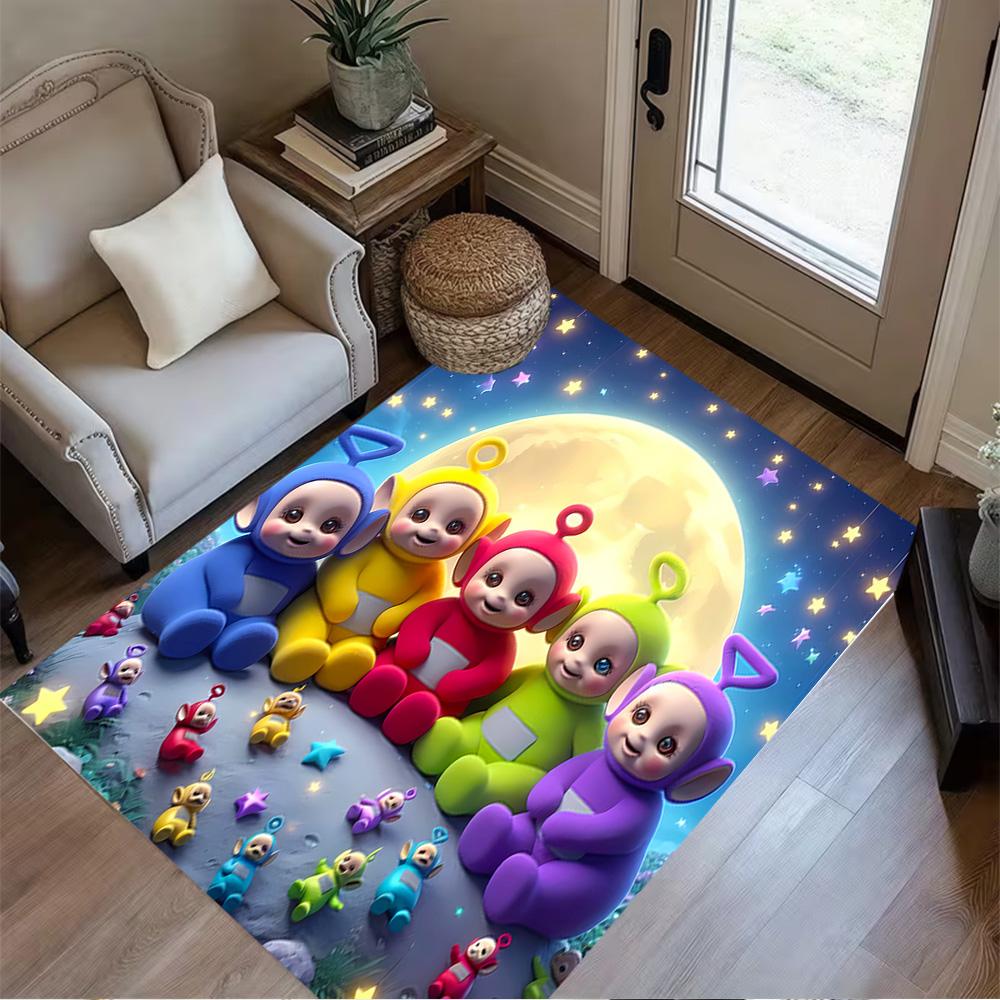 Teletubbies Moon Night Carpet Suitable for Game Room Bedrooms Kitchen Outdoor Antislip Carpet Office home decor Perfect Gift for Women/Men