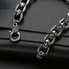 Fashion Punk Skull Head Titanium Steel Men's Bracelet Vintage Rock Motorcycle Bracelet Jewelry