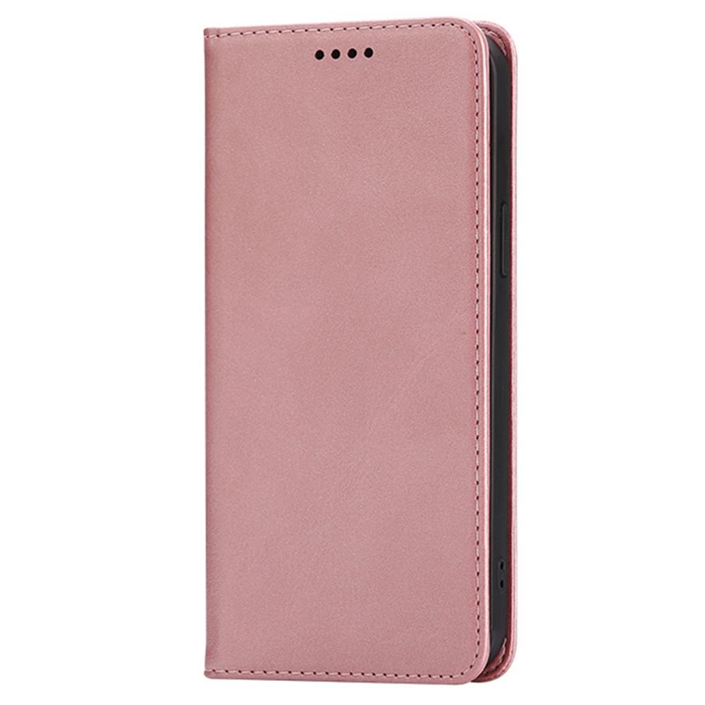 Für Samsung Galaxy A05s 4G Hülle Brieftasche Kalbleder Textur Handyhülle mit Verdecktem Magnetverschluss