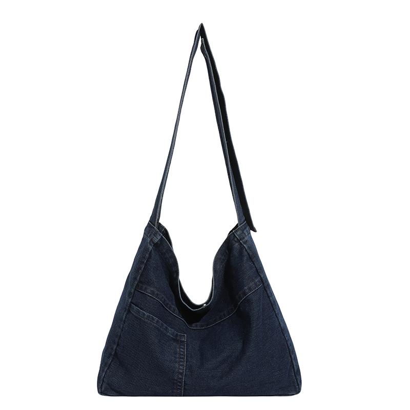 Джинсовая Сумка Большая Вместимость Сумка Через Плечо Студенческая Наплечная Сумка