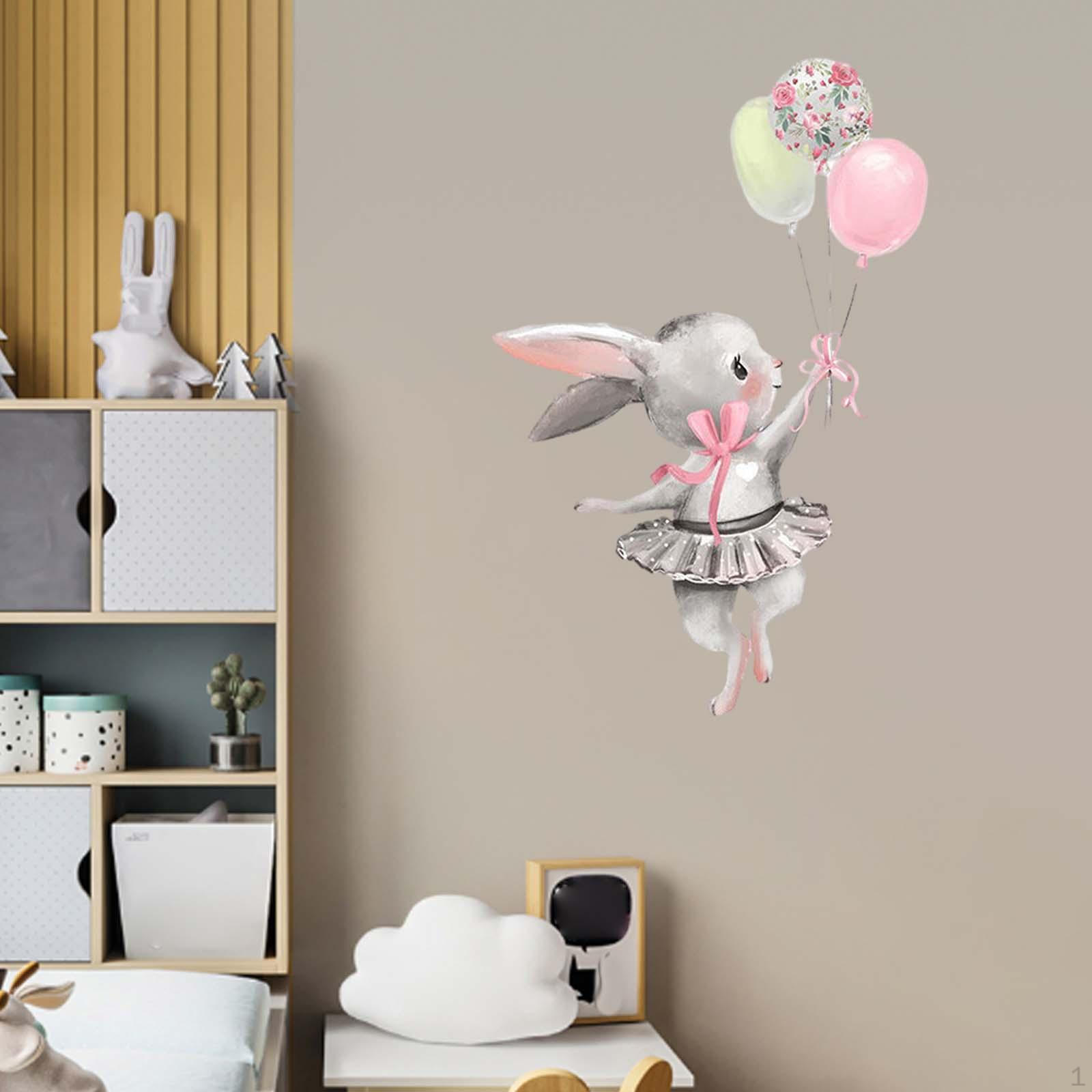 

очаровательные наклейки на стену с кроликом для детской и домашнего декора Balloon