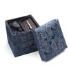 [Dress Code 101] Men's Washable Necktie - Stylish, Business, Wedding, Paisley Pattern x Navy, Made in Japan, 8cm (FREE Size)