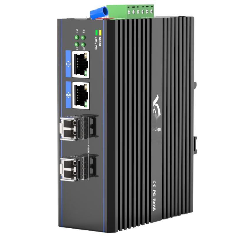 Huigu Industrial POE Fiber Optic Transceiver Switch HG800 Series