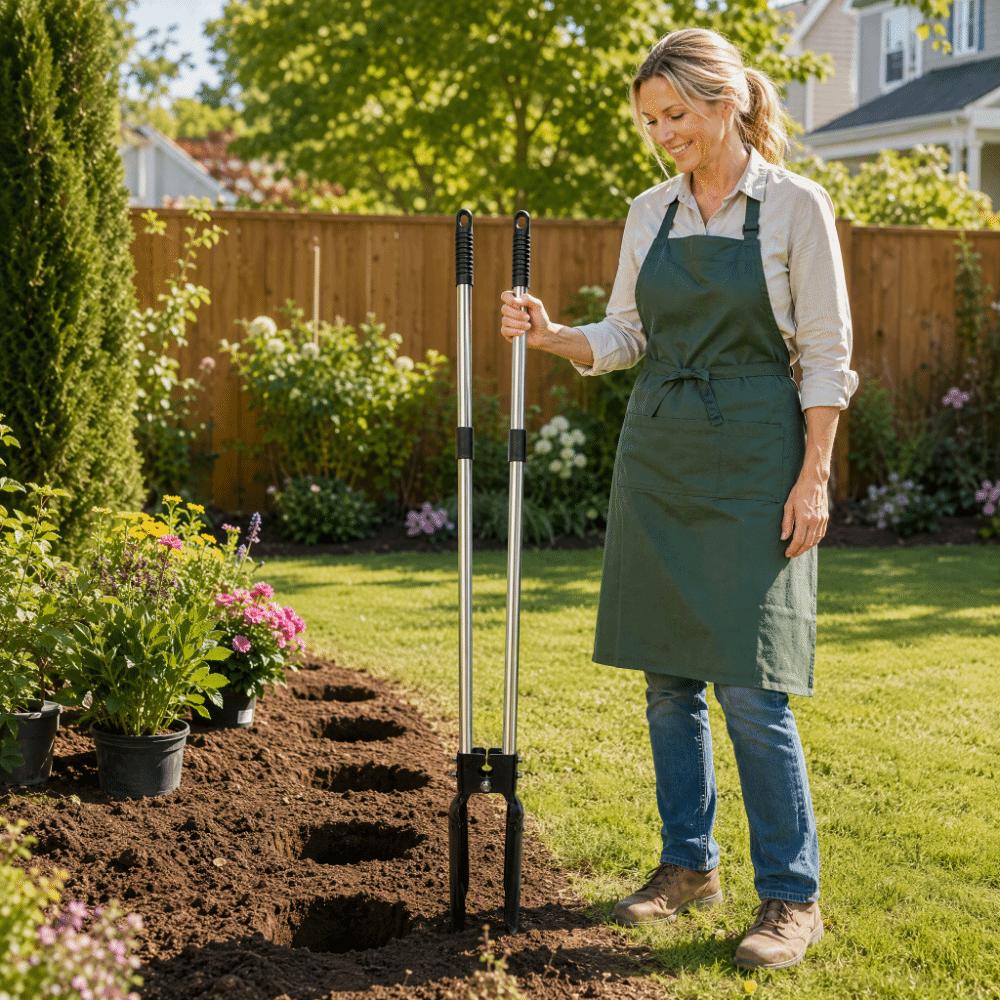 Long Handle Sod Plugger Tool Ergonomic Removable Digging Tool Manual Digging Tool Grass Repair