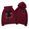 Men's Cat Print Velvet Hoodie - New Style Autumn/Winter Loose Pullover