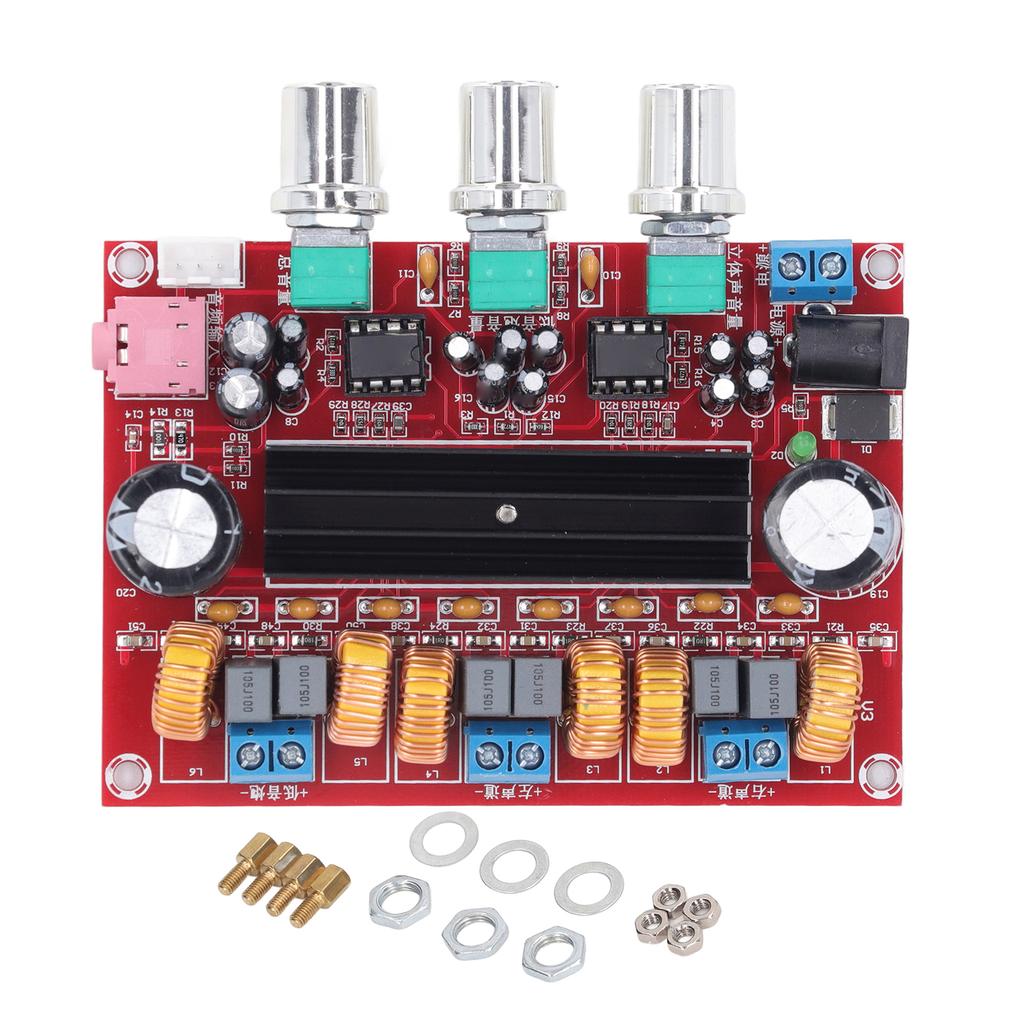 Amplifier Board 2.1 Channel 2x50W 100W Heavy Bass DC12‑24V Digital Sound Power Amplifier for Sound System
