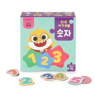 Pink Pong Baby Puzzle: Number, 3 Years Old, Smart Study, Korea Best Toddler Puzzle