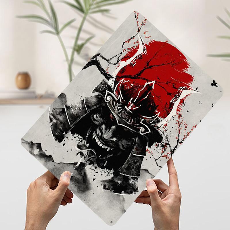 Kabuto Metal Poster Customized Wall Art Retro Vintage Tinplate Signs for Man Cave Modern Home Decoration Ornaments Office Decor