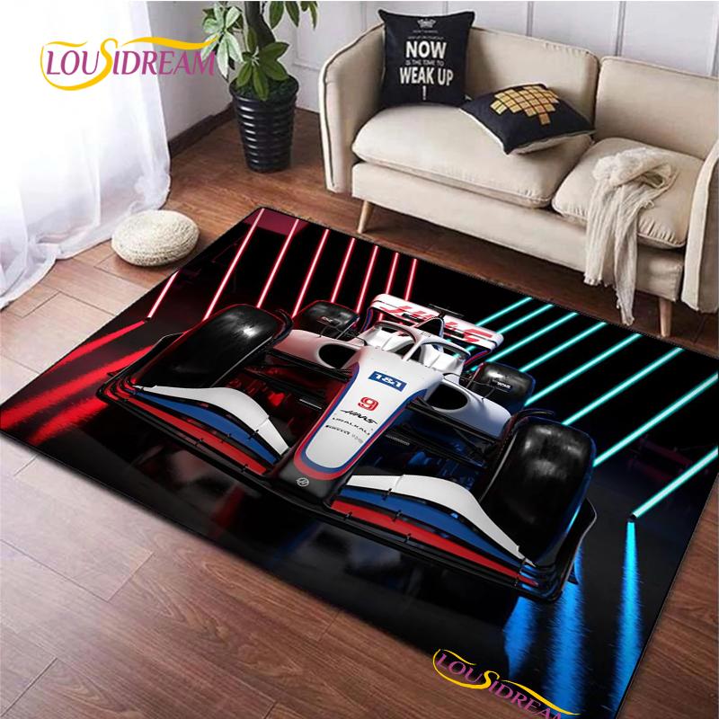 Racing Car Pattern Rug for Bedroom Living Room Carpet for Kitchen Floor Mats Home Decor Alfombra Kid Play Non-Slip Floor Pad Rug
