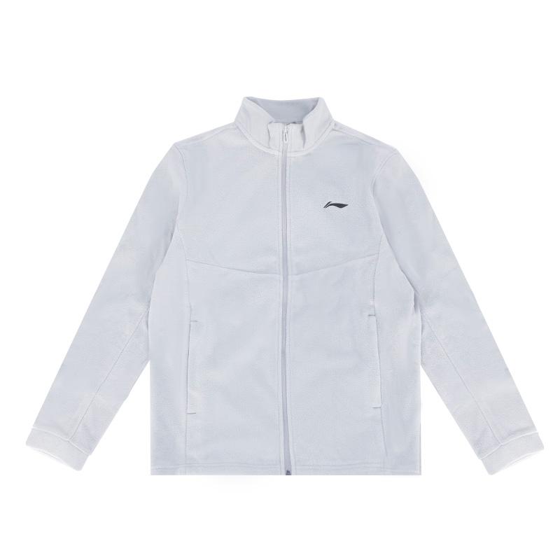 

Li-Ning Autumn And Winter Fleece Stand Collar Jacket Unisex Jacket Gray AMDV127-3 XL