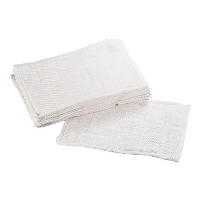 Yoshida Orimono Fabric Material White Made In ANB13 Potholders, Quadruple, (Cotton, Other, Knit) (1 Dozen), Japan,
