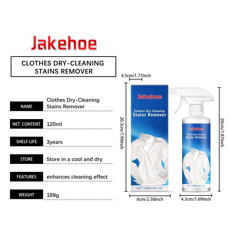 Dry Cleaning Stain Remover Fast Acting Agent for Tough Oil and Food Stains in Clothes and Uniforms