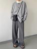 CleanFit Men's Retro Knit Cardigan Sweater - American Style, Autumn/Winter, Loose Fit