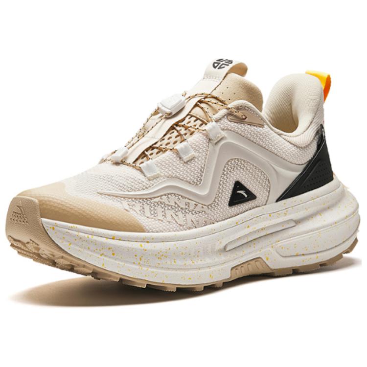 Anta Comfortable Non-Slip Shock Absorbing Low-Top Running Shoes Men Sneakers Gray Brown 112425572-3