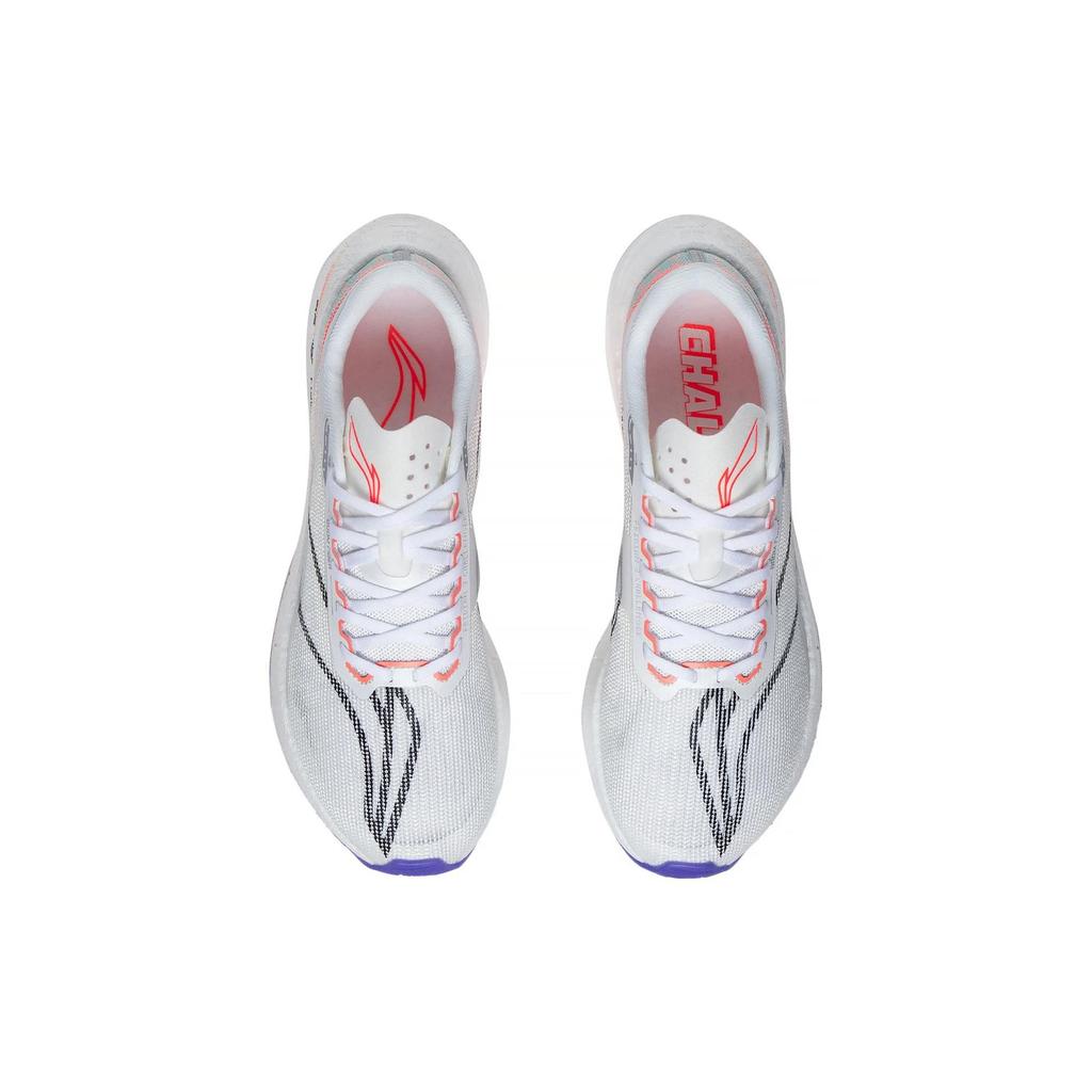 Li Ning Feidian 3.0 Challenger Dopamine Slip Resistant Shock Absorbing Durable Low Top Running Shoes Women Running Shoes Standard-White ARMT038-4