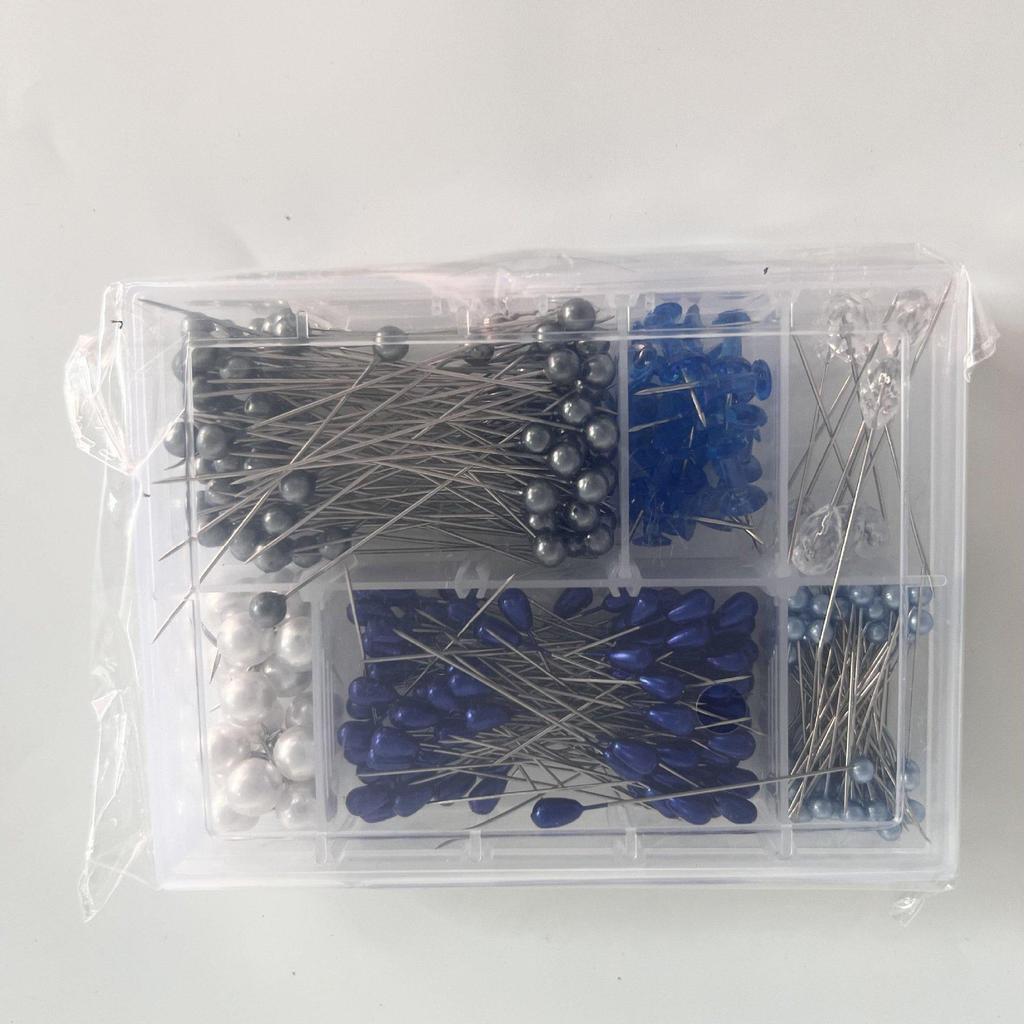 Sewing Patchwork Tools: Plum Blossom Flower Pattern Positioning Pins, 50pcs or 100pcs per Box