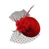 Flower Fascinator Hat Formal Hat Fedoras Hat Hair Clip Sweet Feather Hairpin  Dance Show Headwear