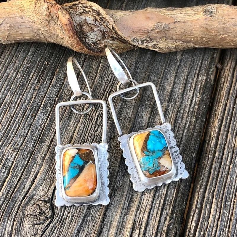 Vintage Bohemian Earrings Resin Inlaid Vintage Jewelry For Men And Women Birthday Party Anniversary Gift Christmas