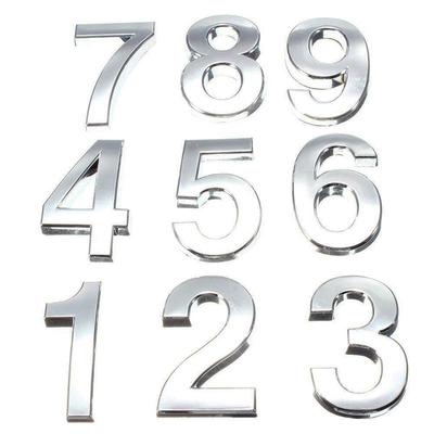 Vogue Apartment for Door Family 3.5cm Hotel Home Door Letters Address Number Street Numeral Plate 3D Digits