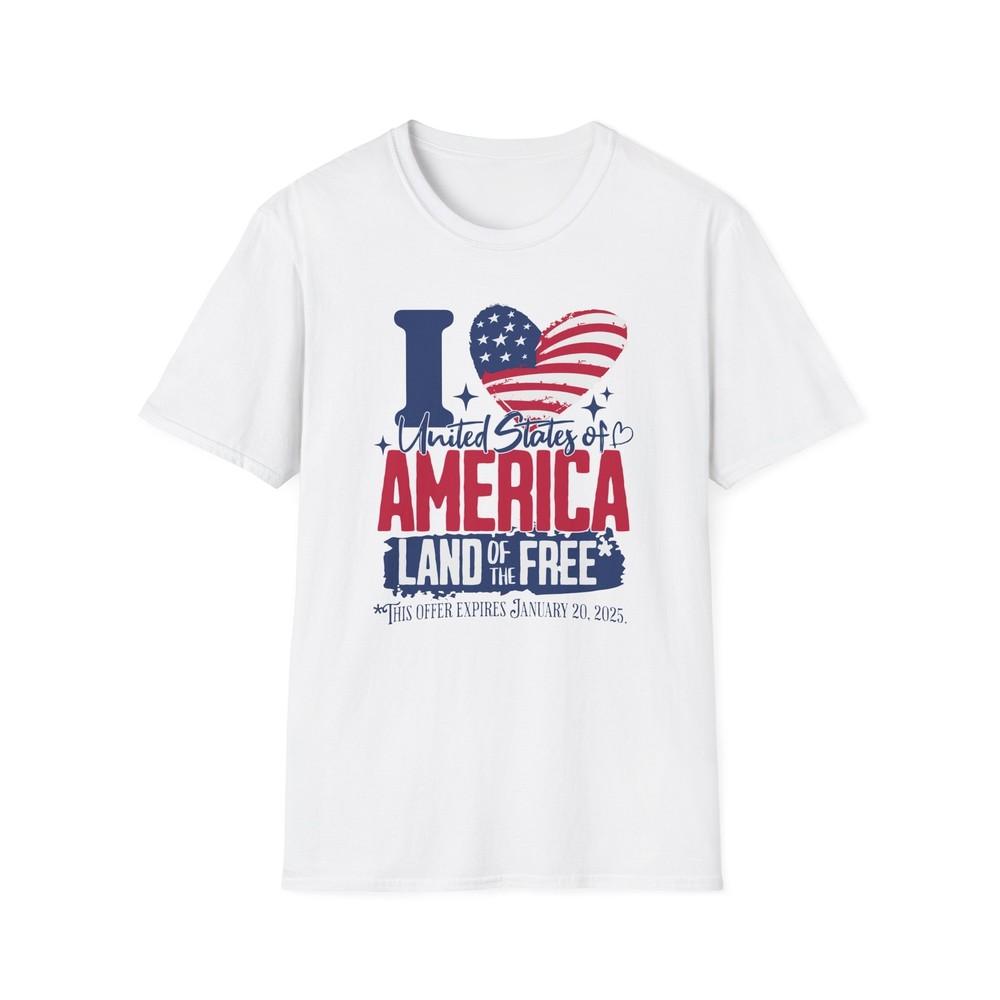 Democrat Flag Tee Shirt, American Pride Top, Democrat Shirt, Land of the Free? Unisex T-Shirt S