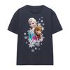 Womens/Ladies Anna And Elsa Snowflake Portrait T-Shirt