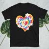 Love Is Love Print Girl T-shirt Rainbow Love Print Womens Tee Tops Pride Month Girls Tees Top LGBT Short Sleeve Womens T Shirt