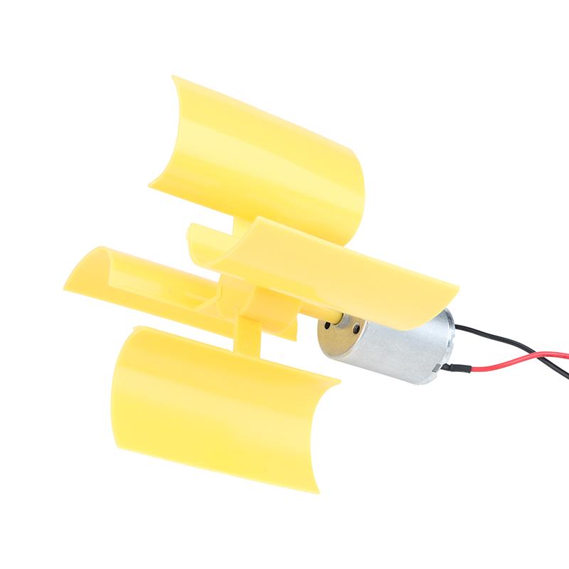 DIY Mini Vertical Wind Turbine Generator Kit Breeze Start Small Motor for Home Science Educational Practice Projects