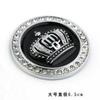 Large Crown DAD Crystal Diamond Car Emblem Crown Sticker for Car Front Personalized Metal Diamond-Embedded Car Decal