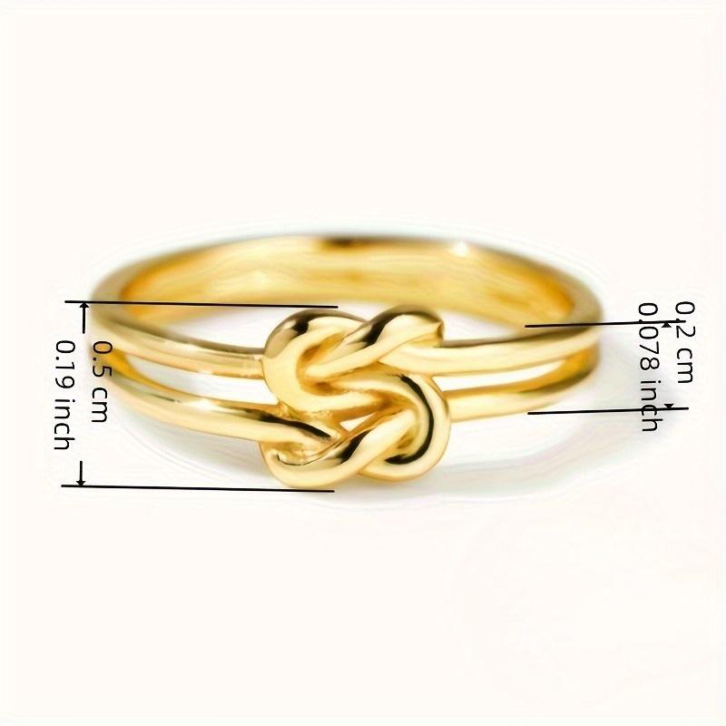 Ladies' Fashionable and Personalized Knot Ring, Creatively Designed, Suitable for Both Men and Women's Daily Casual and Simple Style