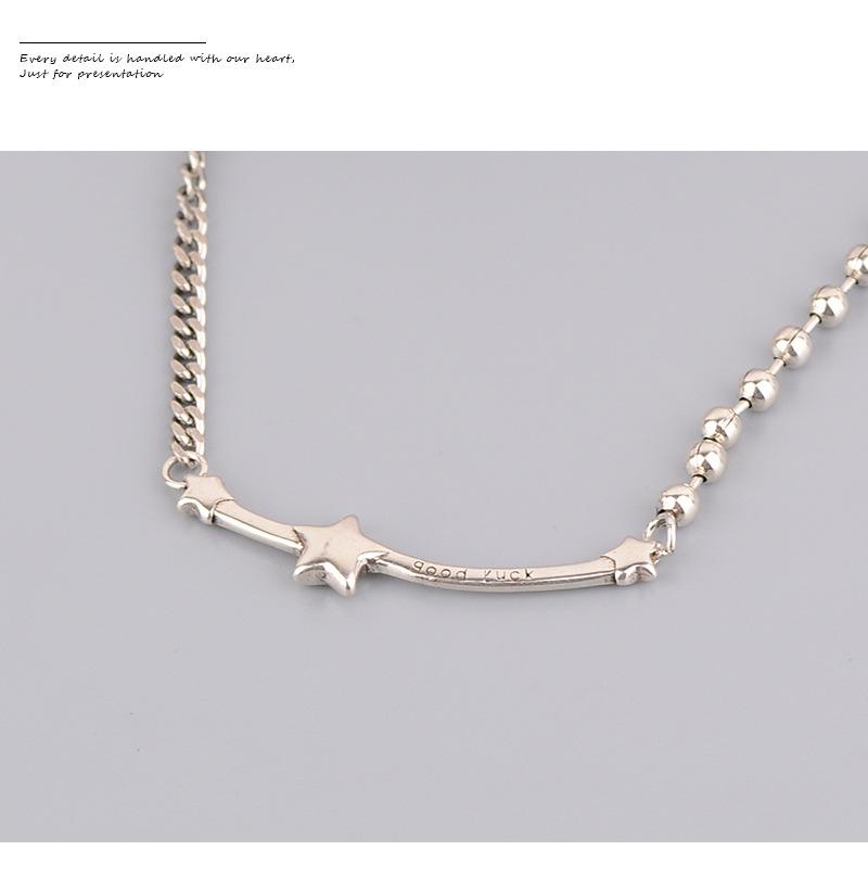 Wind Splicing Chain, Star Necklace, Women'S Light Luxury Stacking, Wearing Pentagram Pendant, Collarbone Chain, Round Brand Sweater Chain