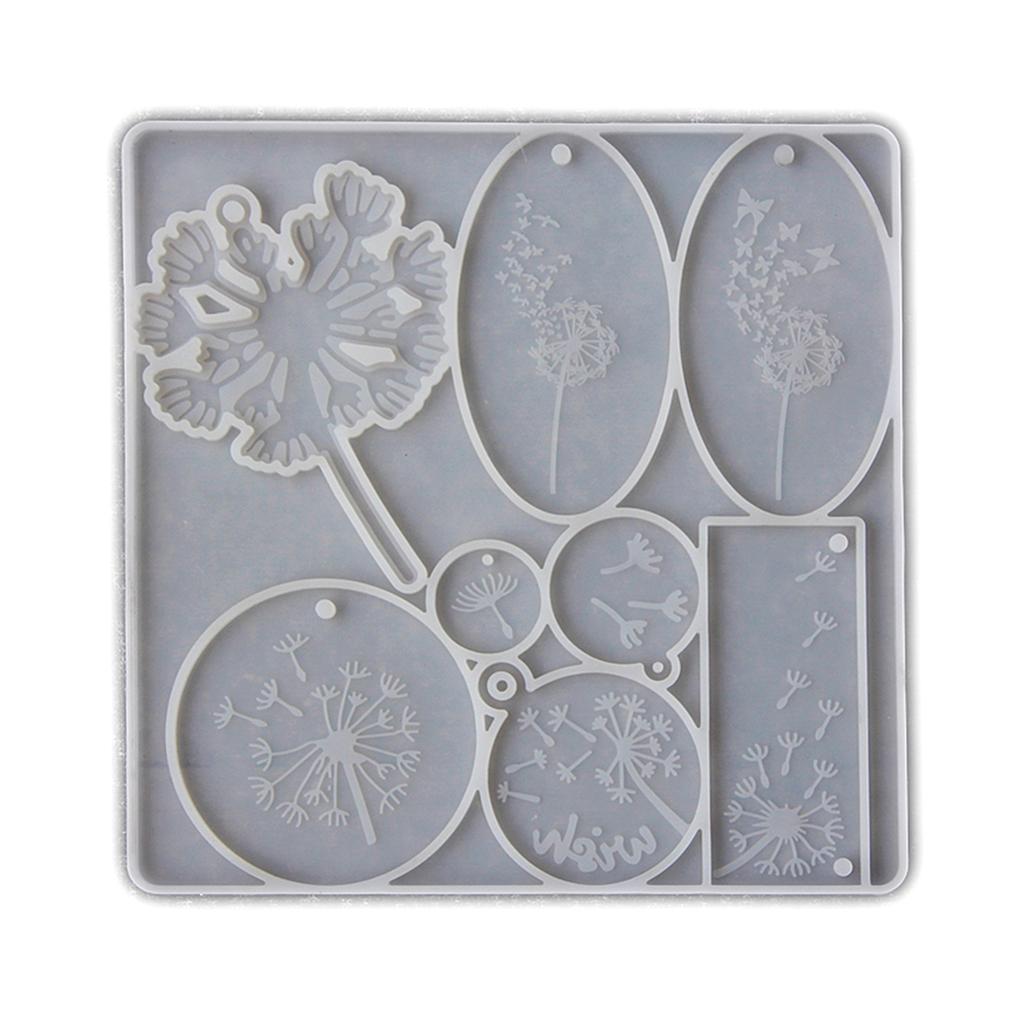 Dandelion Jewelry Charm Resin Mold Soft Silicone Dandelion Pendant Mold Perfect for Hobbyists and DIY Enthusiasts