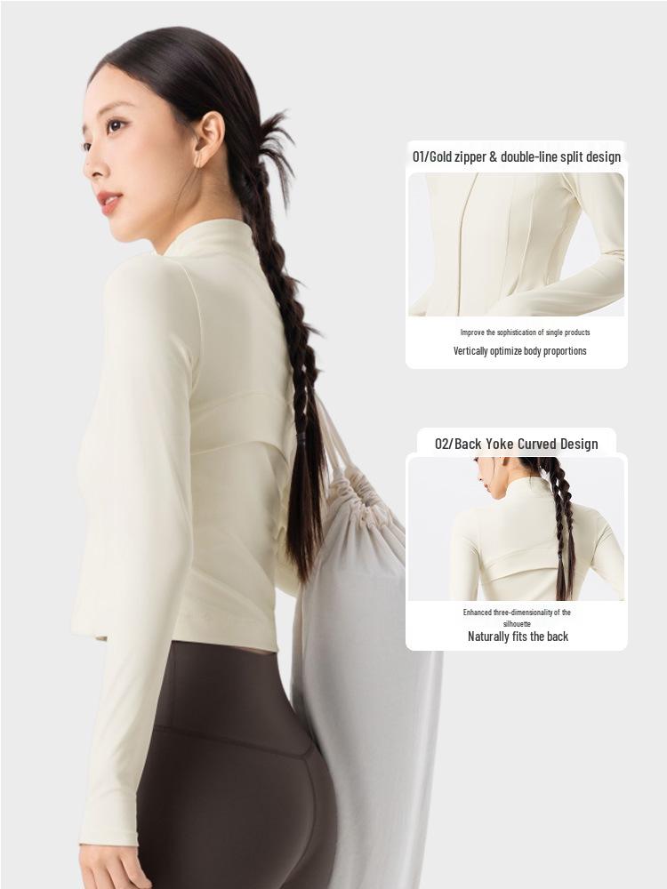 Women's Windproof Slimming Long Sleeve Yoga Jacket