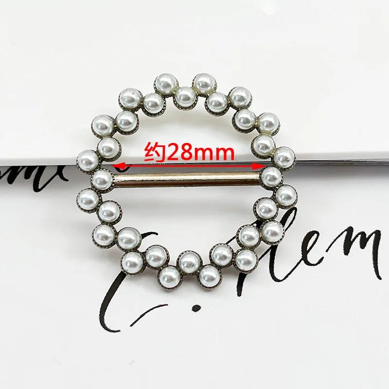 1pcs Temperament Rhinestone Clothes Corner Knot Buckles Women's Silk Scarf Clothes T-shirt Shirt Hem Knot Decorative Button