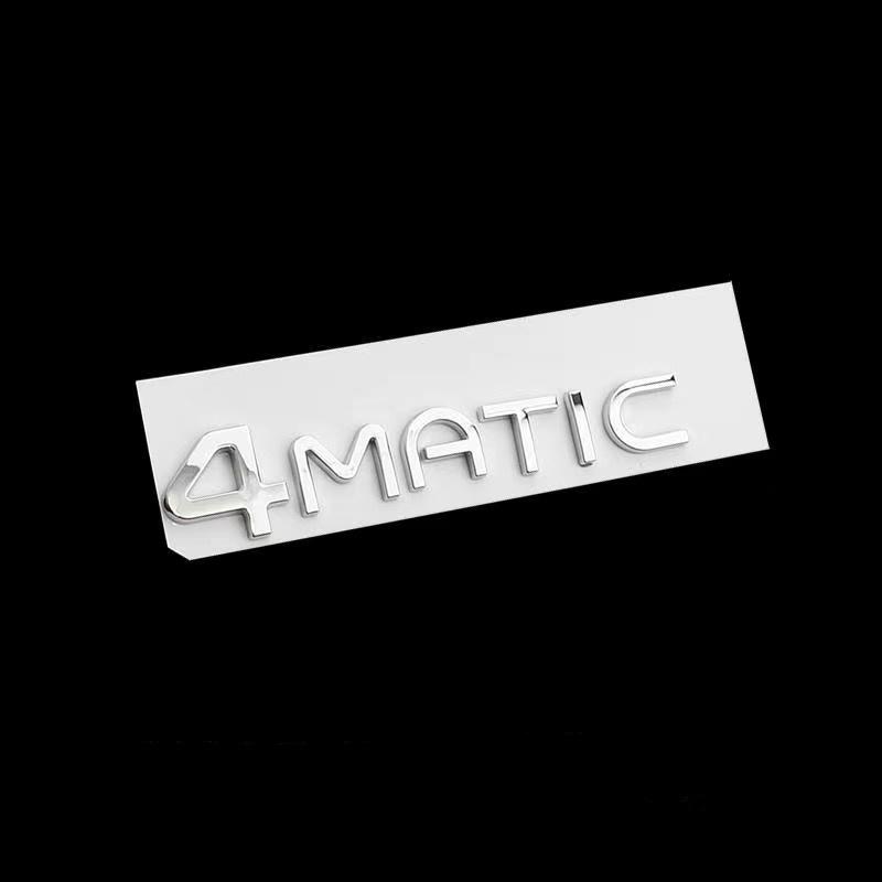 Chrome Silver Black Trunk Letters EQC400 4MATIC Emblems for Mercedes Benz EQC Electric Motor SUV AWD N293