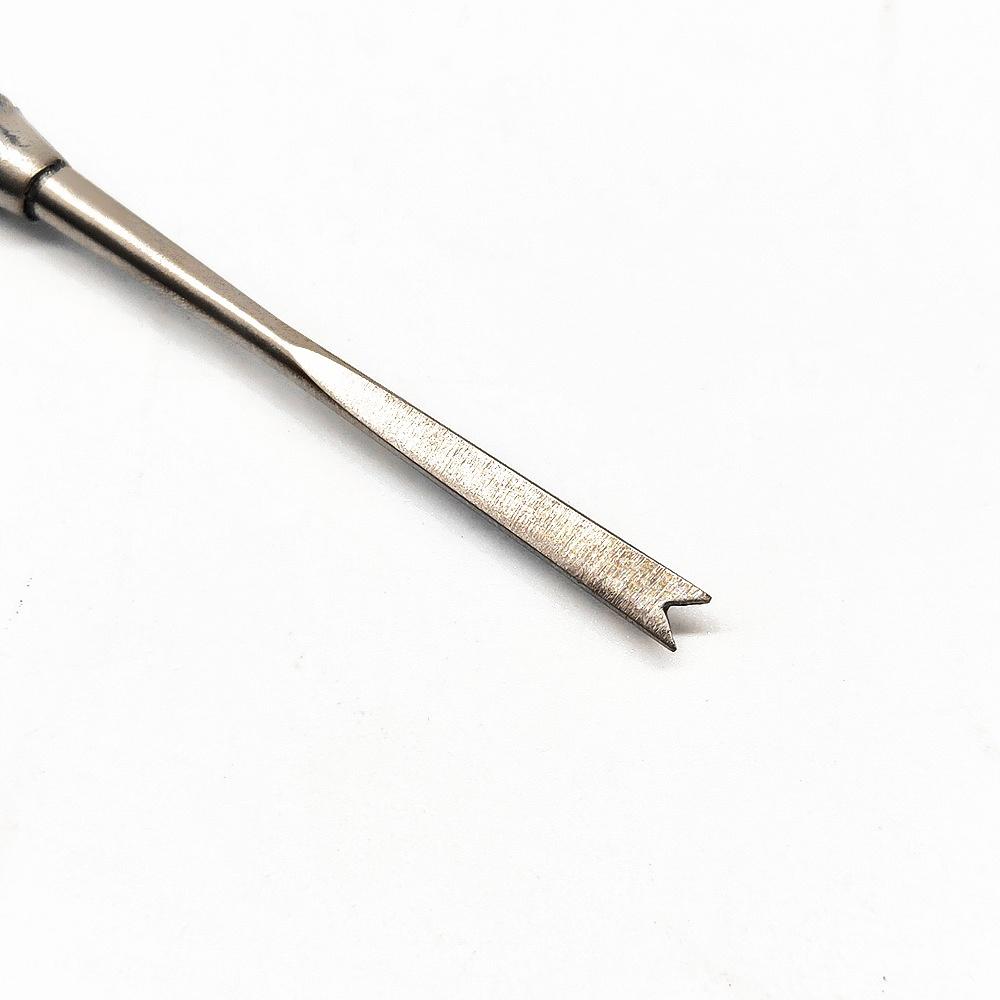 1 pezzo Direttore di legature ortodontiche dentali Doppie estremità Curvo con scaler Fine Stretto Strumento Strumento per dentista