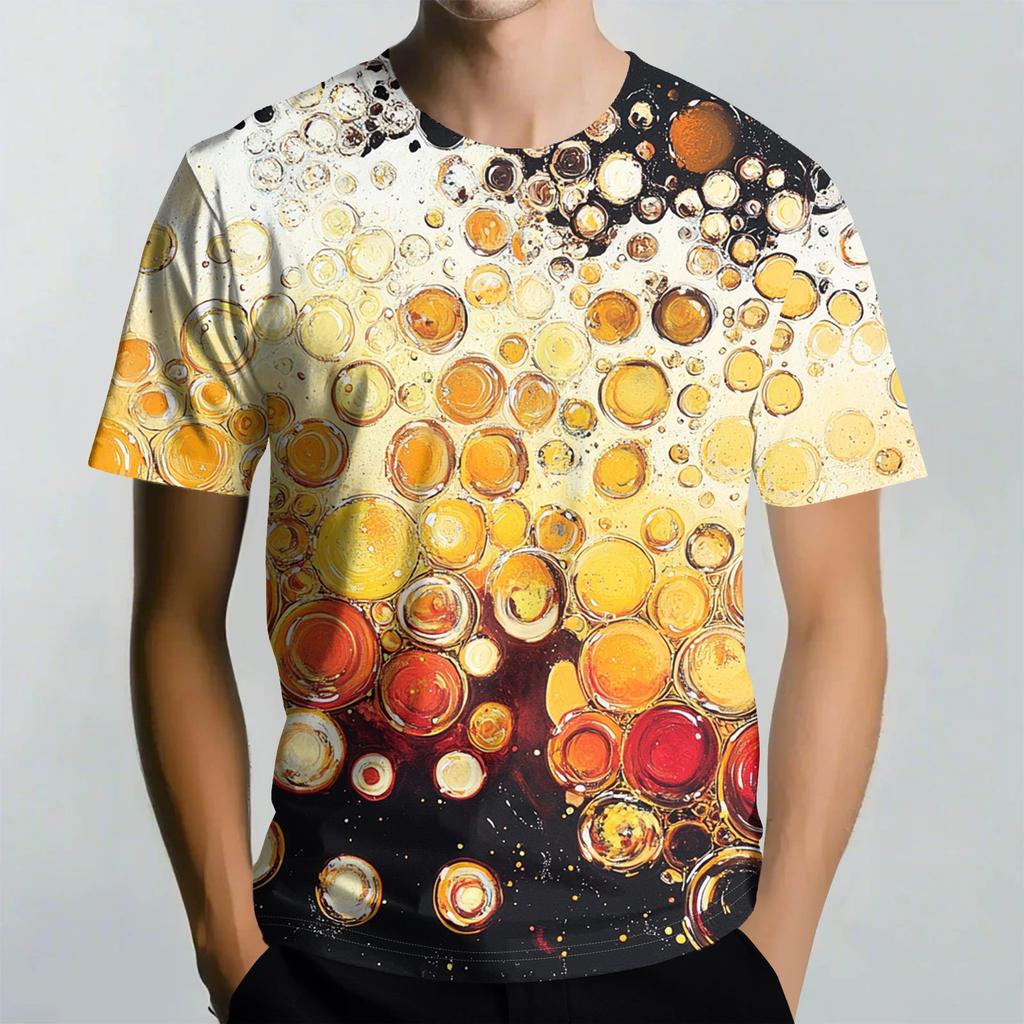 Men'S Fashionable T-Shirt, Street Casual Short Sleeved Clothing