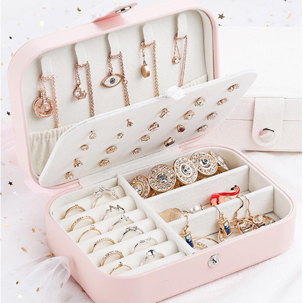 Portagioie Da Viaggio Eastrise In PU: Organizer Compatto 10x10x5 Cm Con Emoji Regalo Per Donne