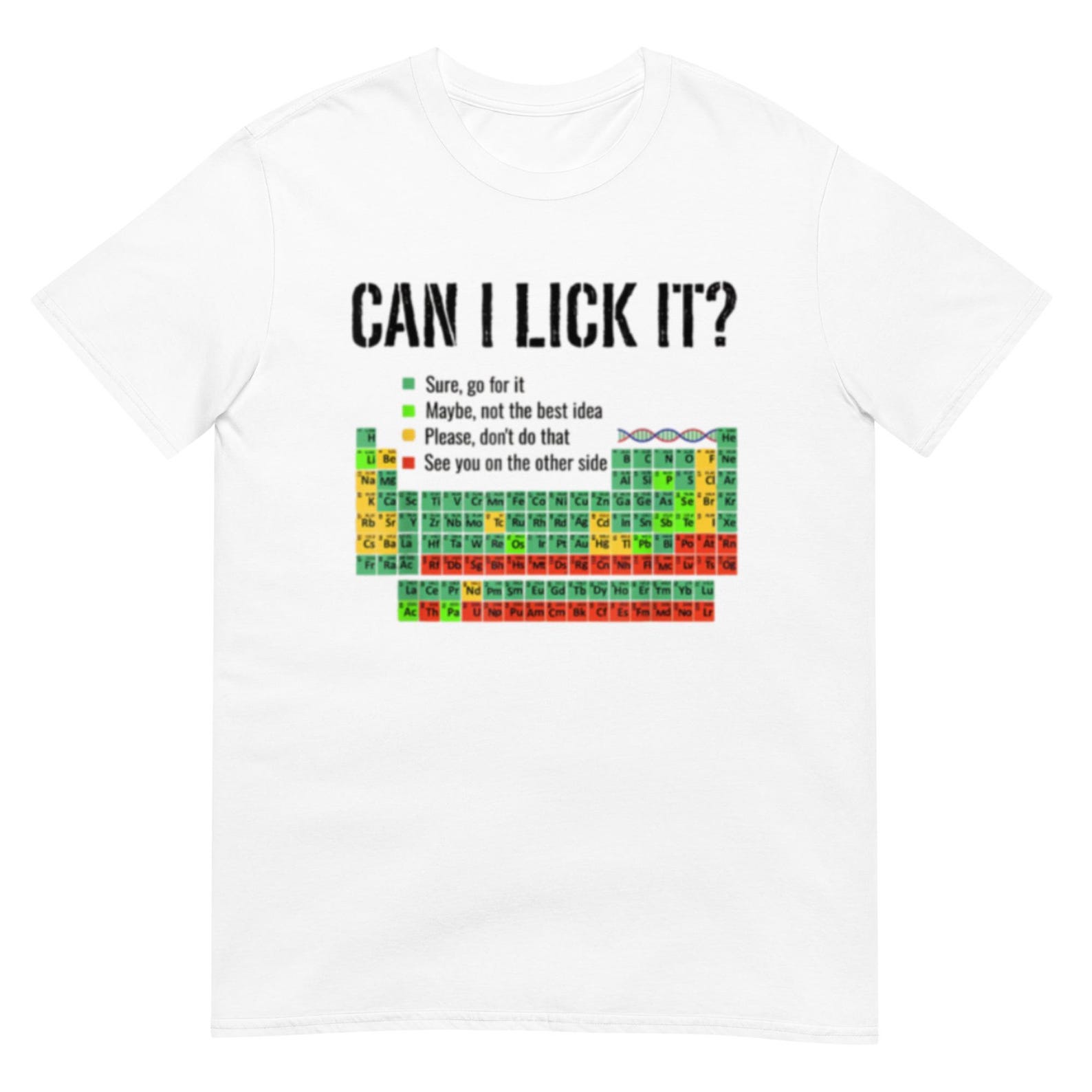 Can I Lick It T-Shirt: Funny Unisex Soft Cotton Tee for Animal Lovers S