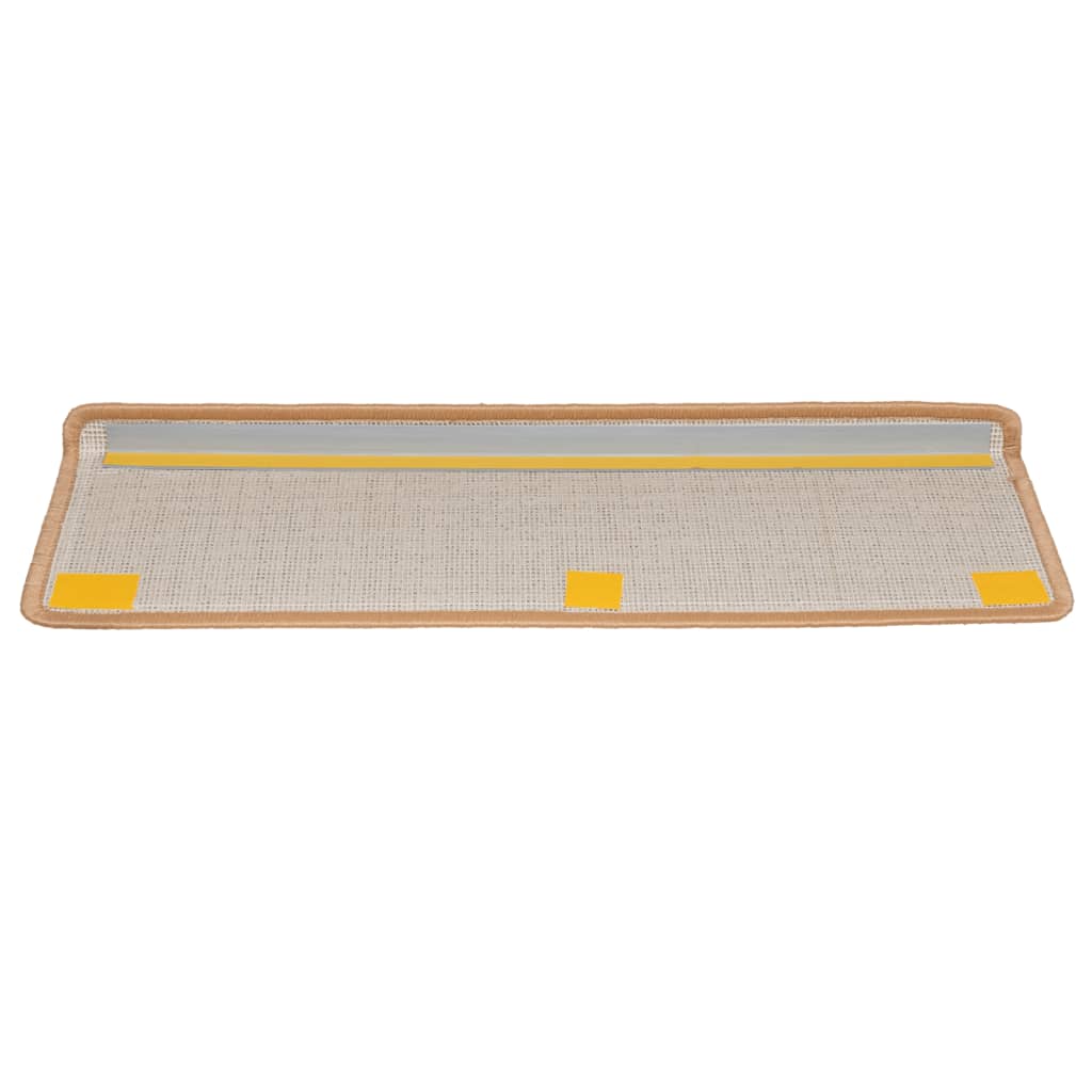 vidaXL Stufenmatten 10 Stk. 65x21x4 cm Beige Rechteckiger Rand