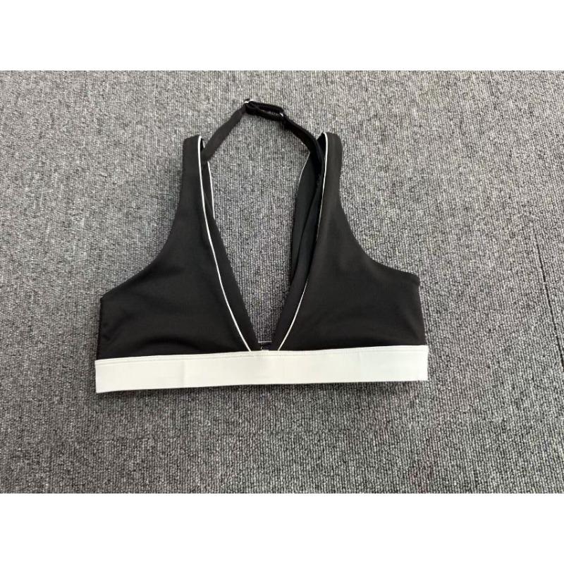 Women S Color Block Halter Yoga Bra Tight Sports Underwear For Fitness Running
