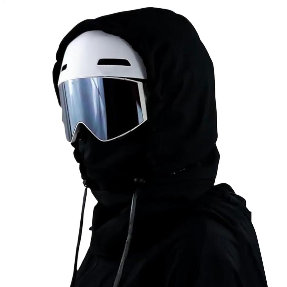 

Лыжный капюшон Флисовый Дышащий Ветрозащитный Водонепроницаемый Теплый Головной убор Зимняя шапка-капюшон Для езды на велосипеде Пыль На открытом воздухе Работа Пеший туризм Лыжи Снег чёрный