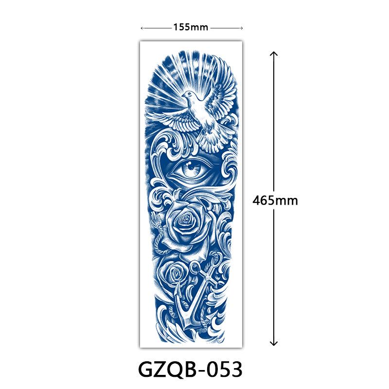 Herbal Tattoo Stickers, Semi-Permanent Tattoo Stickers, Herbal Juice Full Arm Tattoo Stickers